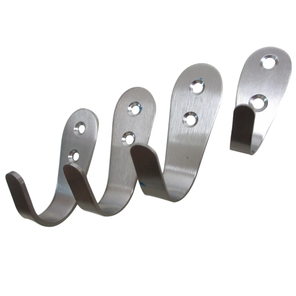 

Stainless Steel Self Adhesive Home Kitchen Wall Door Holder Hanger for Bathroom Door Hooks Wall Hook Storage Space Saver Tool