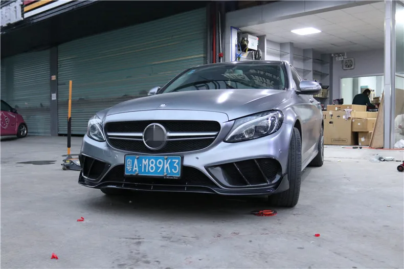 Передний спойлер из углеродного волокна и ПП диффузор для гриля Спойлеры Mercedes-Benz