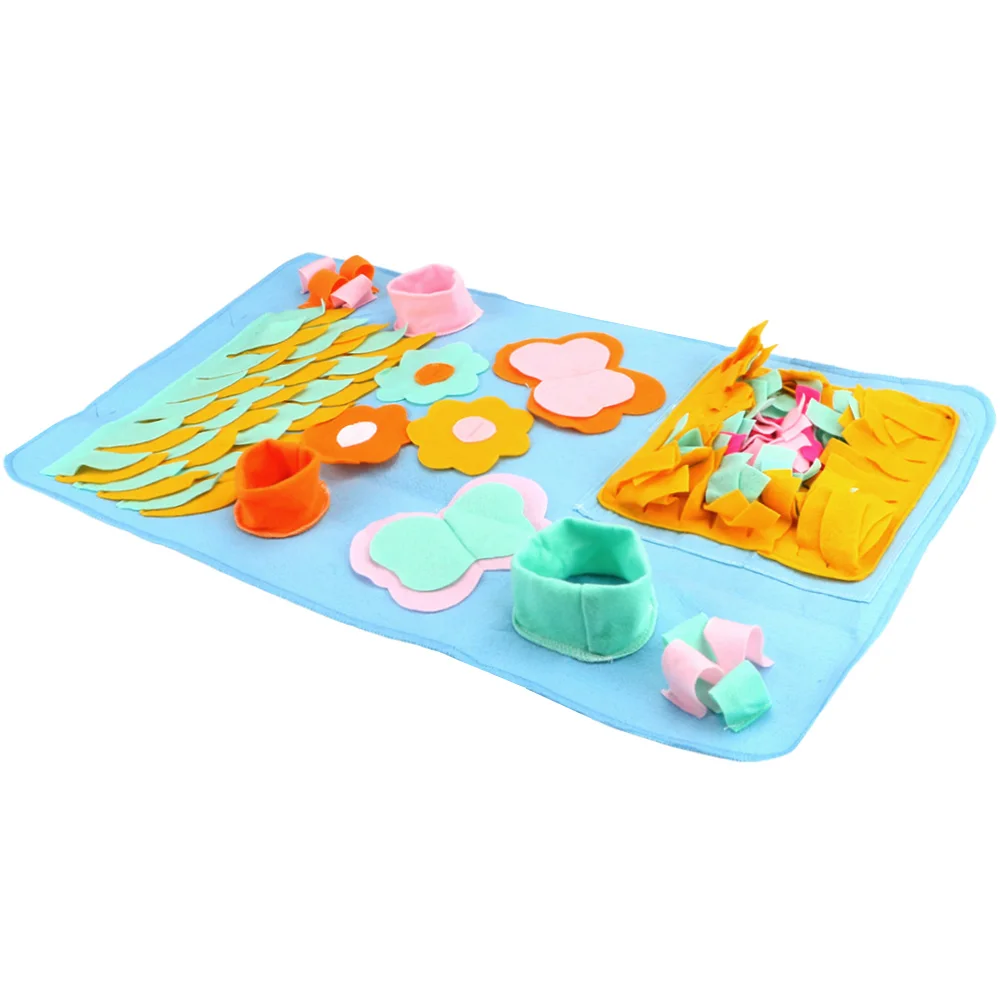 

Pet Sniffing Training Blanket for Dogs Puppy Cat Relieve Stress Puzzle Toy Detachable Fleece Pads Pet Cat Dog Snuffle Mad