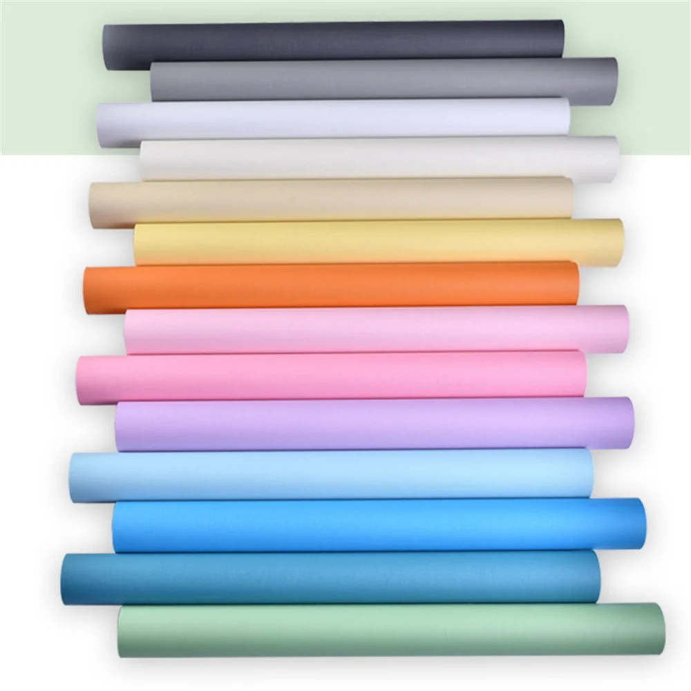 

Waterproof Self Adhesive Decorative Film Refurbished Bedroom Wallpaper Kid Room Decal Pure Color Wall Stickers