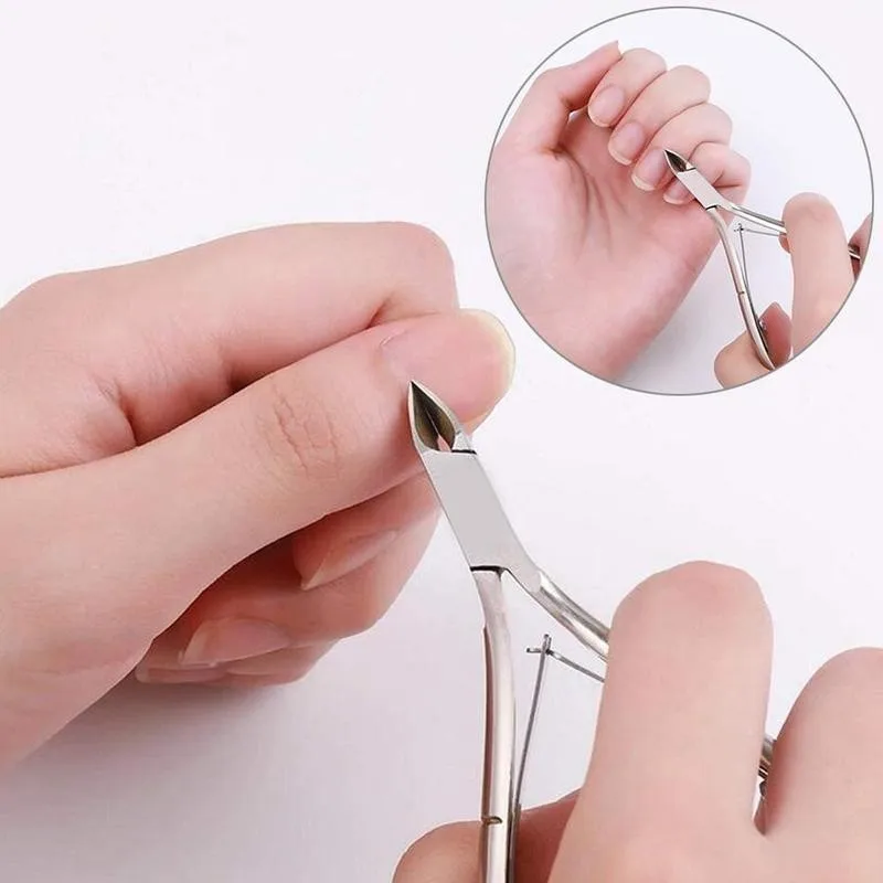 

3pcs/set Nail Tool Pedicure Tools Steel Cuticle Nipper Spoon Cuticle Dead Skin Remover Scissors Trimmer Cutter
