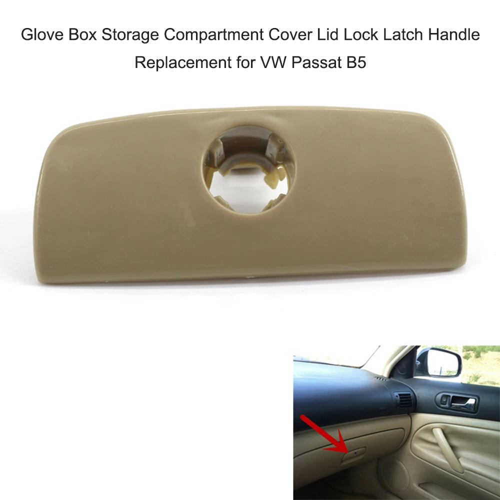 Car Styling Glove Box Storage Compartment Cover Lid Lock Latch Handle Replacement for VW Passat B5 3B1857122 | Автомобили и