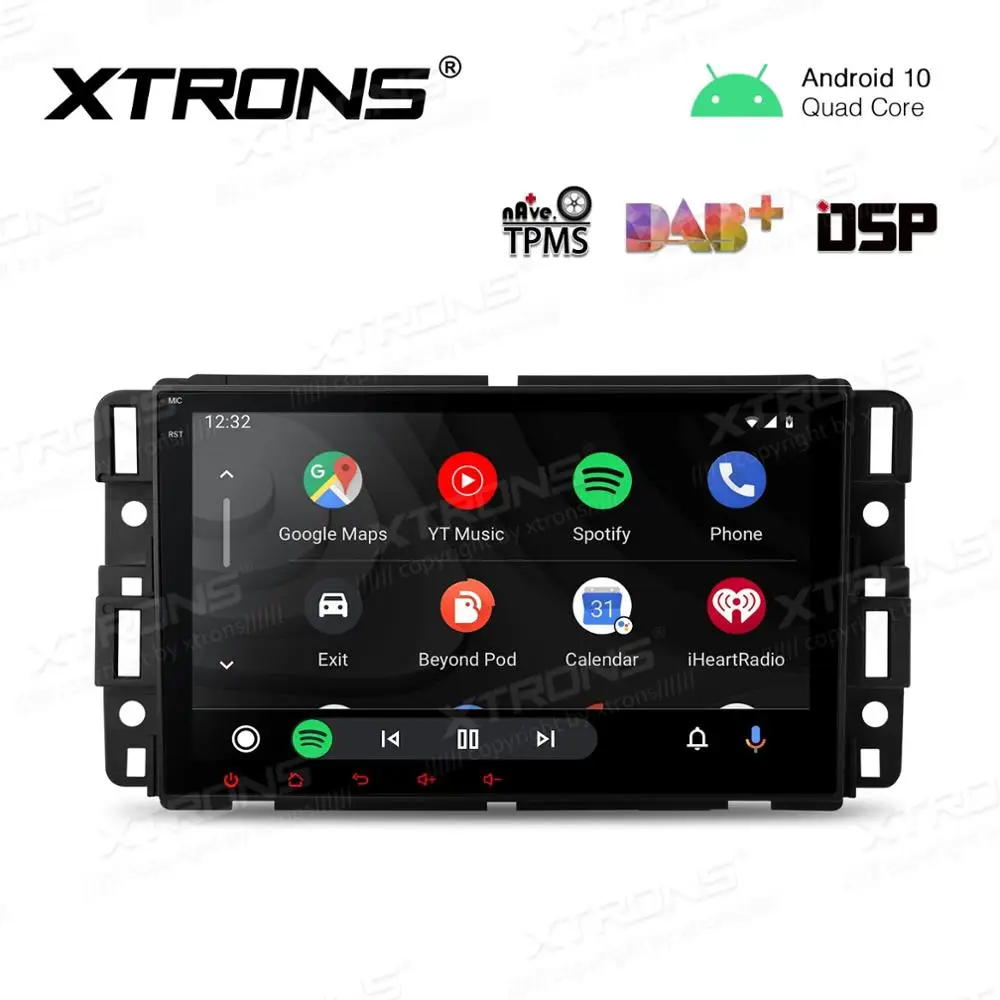 8 &quotAndroid 10 0 OS автомобильный мультимедийный GPS радиопроигрыватель для GMC Yukon 2007 2014 и