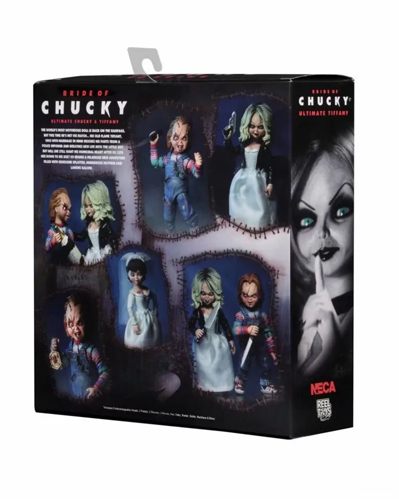 10 см NECA Bride of Чаки Ultimate и Тиффани ПВХ экшн-фигурка Коллекционная модель игрушечная