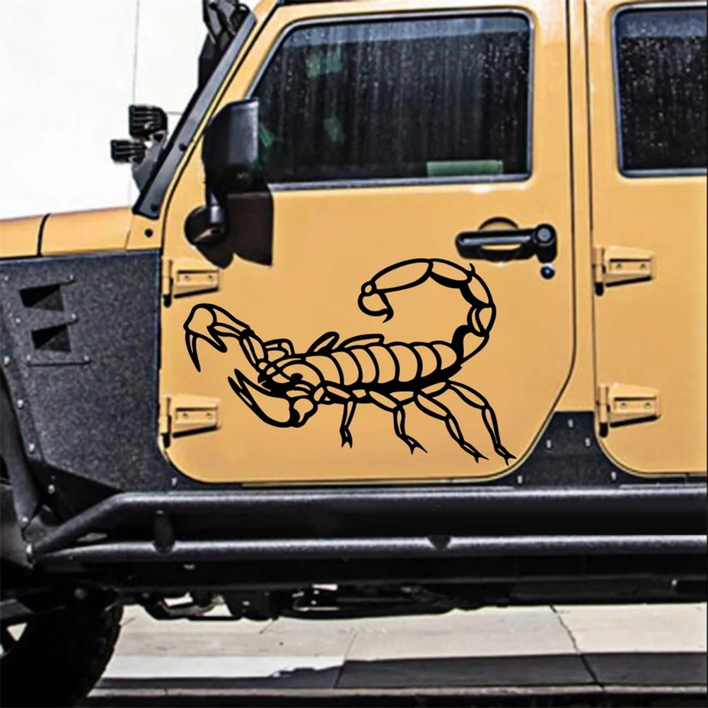 2Ppcs Car Sticker Scorpion Totem Auto Body Decals Engine Hood Vinyl Graphics Waterproof Exterior Accessories | Автомобили и