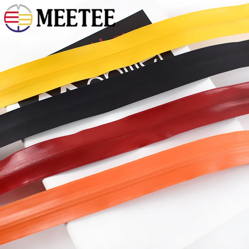 Meetee 3/6 метров 8 # нейлоновая Водонепроницаемая молния нейлон обратная загрузка
