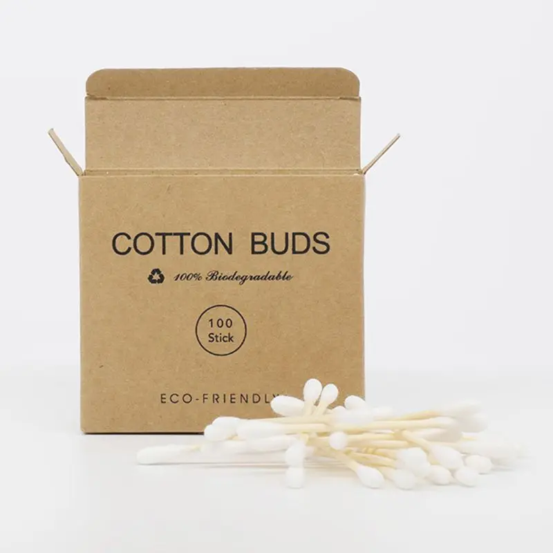 200 шт./упак. двойные гофрированные бамбукового волокна и хлопка тампоны почки