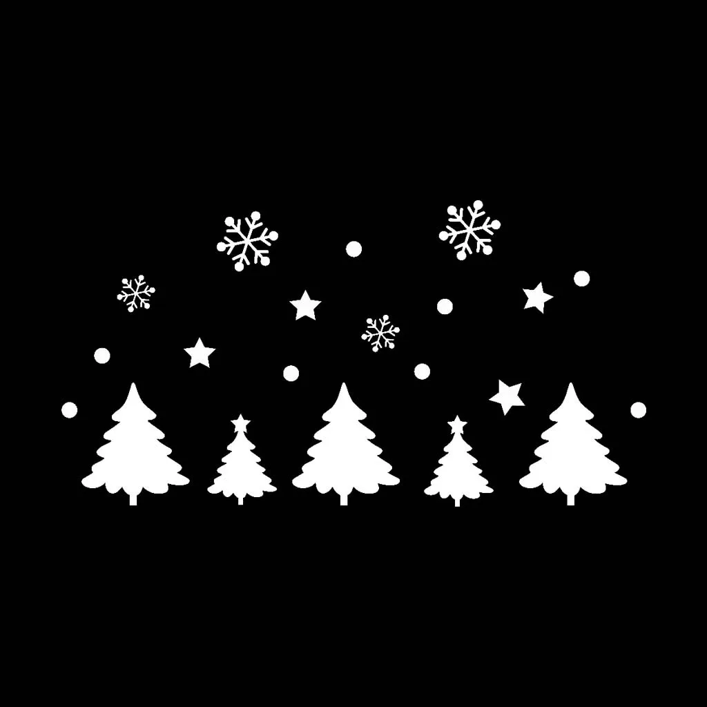 Снежинка дерево звезды Счастливого Рождества мобильный креативный настенный