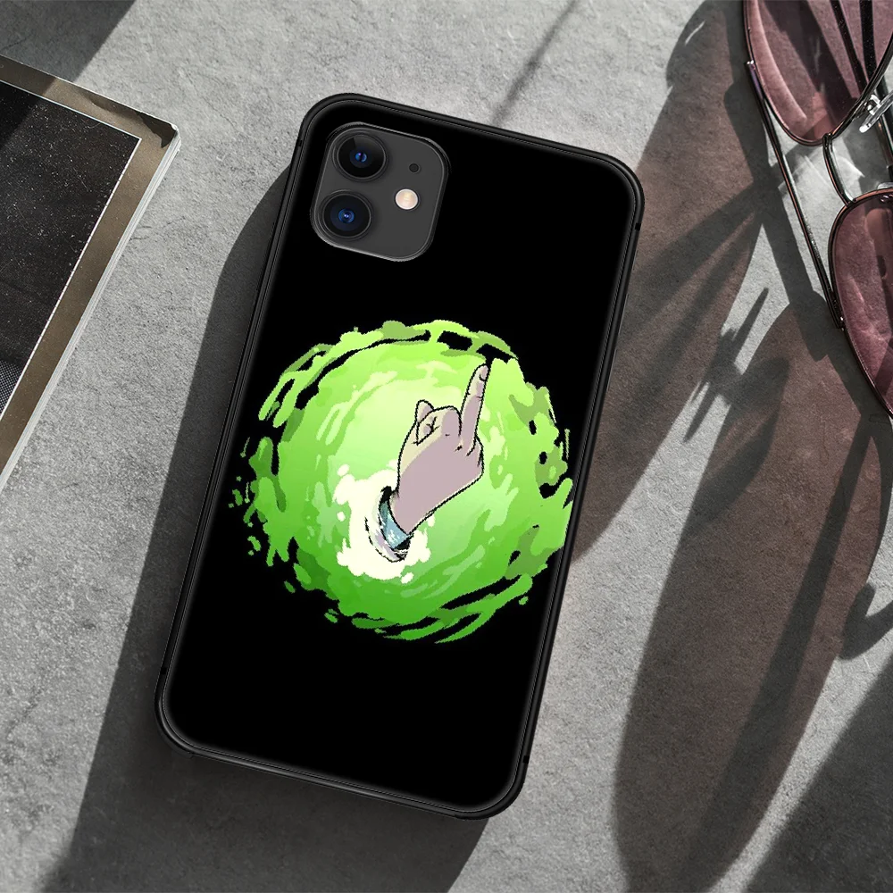 

Cartoon Rick Anime Morty Phone Case Cover Hull For iphone 5 5s se 2020 6 6s 7 8 12 mini plus X XS XR 11 PRO MAX black Prime