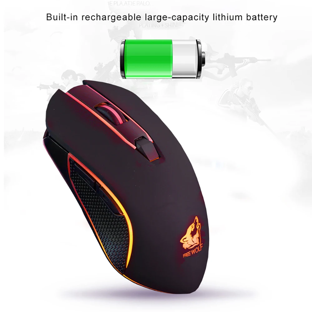 Беспроводная мышь VicTsing XW354, светодиодный, с подсветкой, RGB, USB, оптическая, эргономичная, бесшумная, перезаряжаемая, для компьютера, ноутбука, геймера