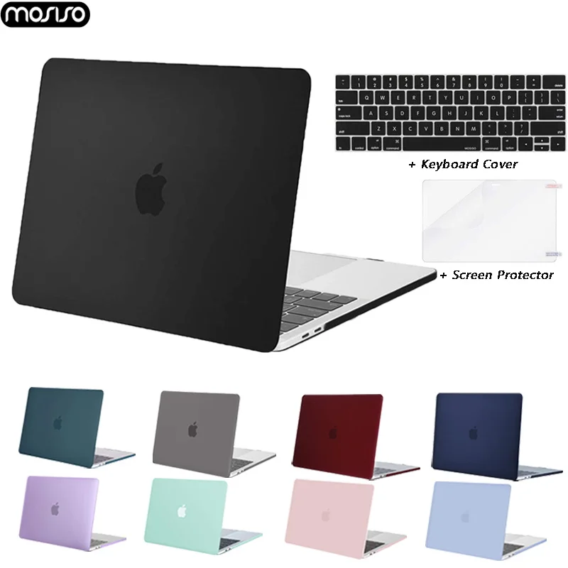 MOSISO матовый кристаллический жесткий чехол для Macbook Air 13 Retina Pro 2017 2018 2019 A2159/A1706 Touch Bar