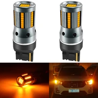 2x 3200lm t20 7440 canbus error free no hyper flash super bright amber yellow wy21w 7440na led bulbs for turn signal light only