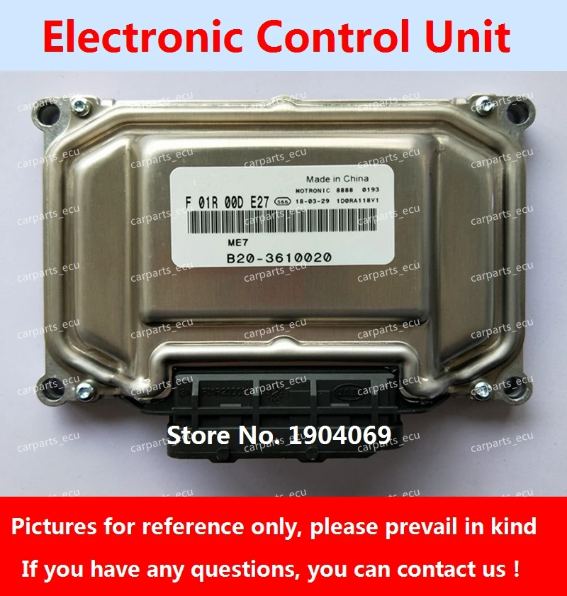 

Engine Computer Board F01R00DE27 B20-3610020 F01RB0DE27 ME7 ECU F01R00DD97 B-3610310 F01RB0DD97 For Fengxing Joyear Car