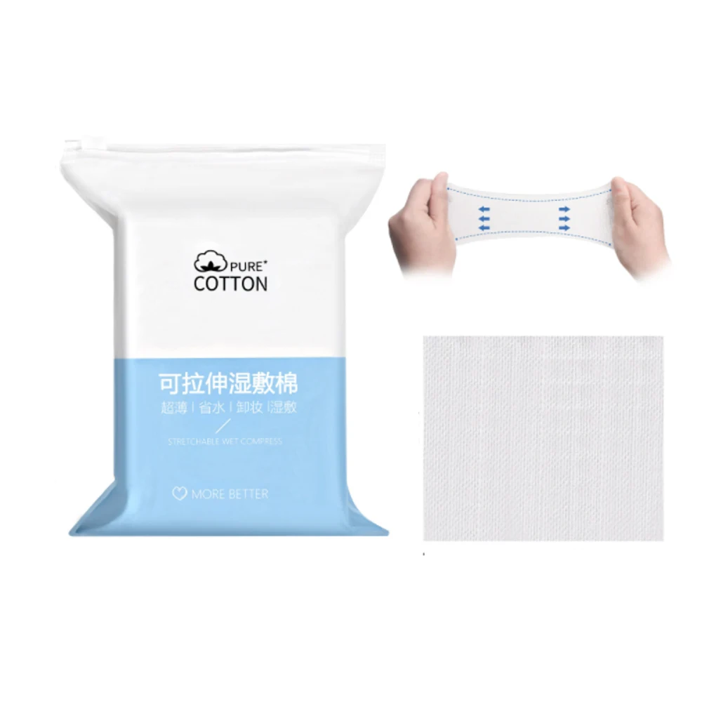 

Disposable Stretchable Cleansing Makeup Cotton Wipes Thin Makeup Remover Pads Ultrathin Facial Cleansing Paper Make Up Tools