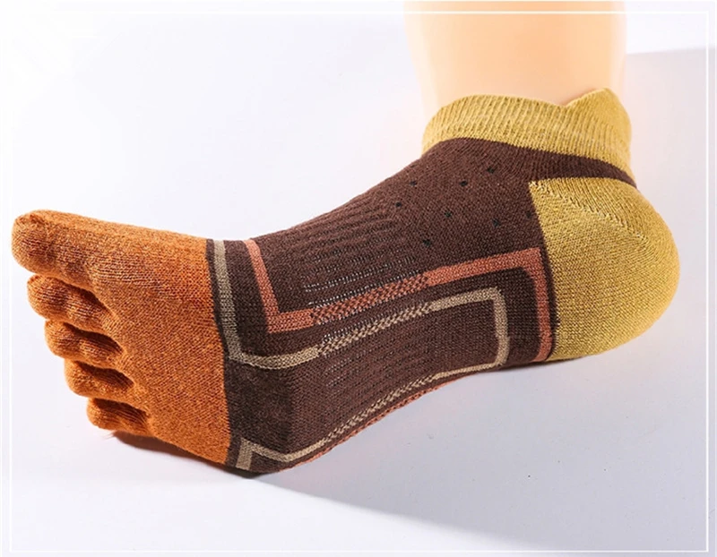 

Men Five Toe Sports Socks Summer Breathable Mesh Thin Cotton Socks Sweat Absorbent Deodorant For Running Cycling Travel
