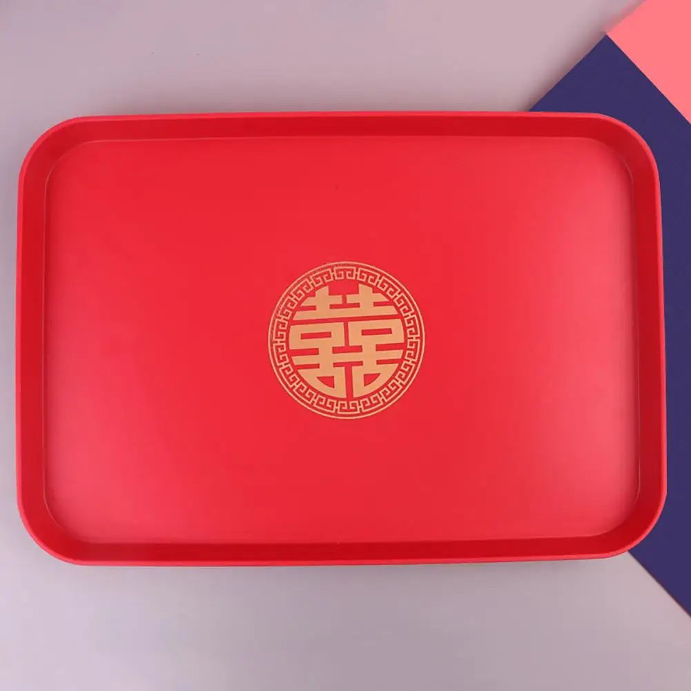 Прочный сервировочный поднос пластиковый в китайском стиле антидеформированный