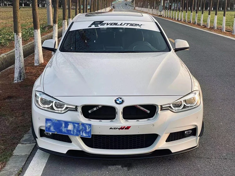 

Подходит для F30 / F35 Bmw 3 серии модифицированный маленький спойлер из углеродного волокна p для губ Лопата передний спойлер для подбородка