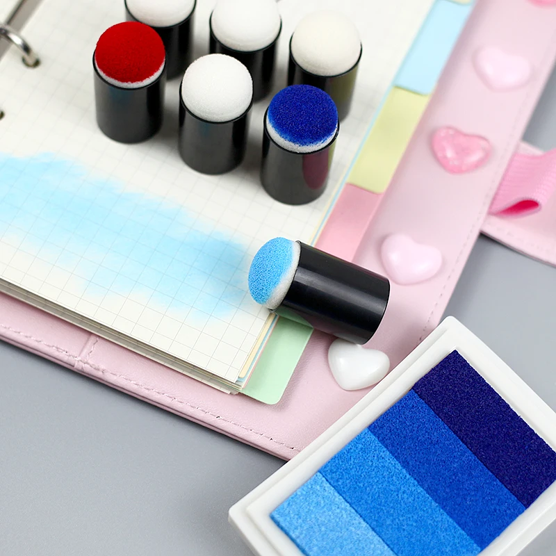 Губки кисточки Inkpad аккаунт для пальцев DIY мазок ручная кисть Штамп Цвет ing палец