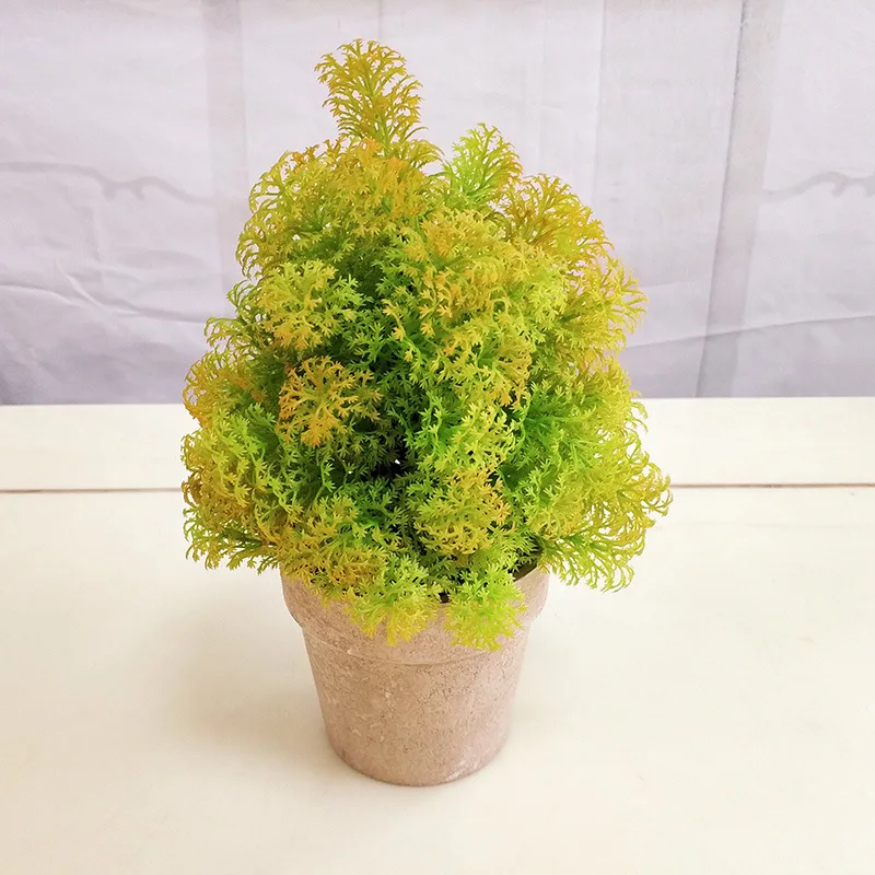 INS ветер искусственное растение маленький горшок кактус шар зеленая