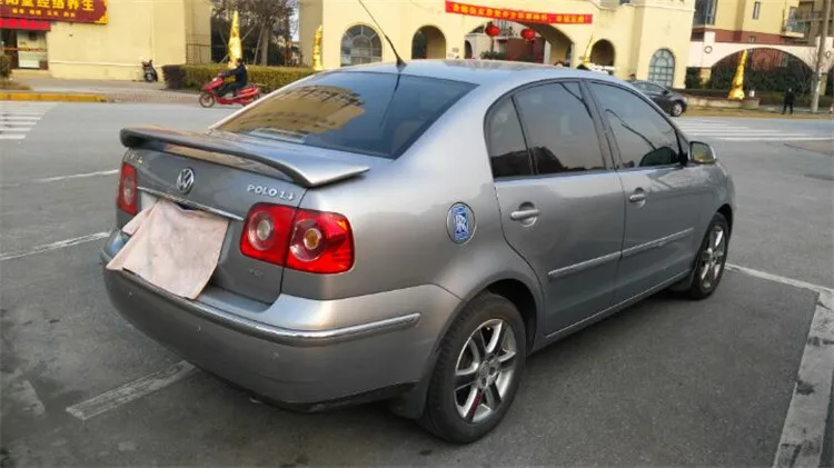 Спойлер для Polo 2003 2009 Volkswagen sedan спойлер ABT из АБС пластика цвет заднего крыла