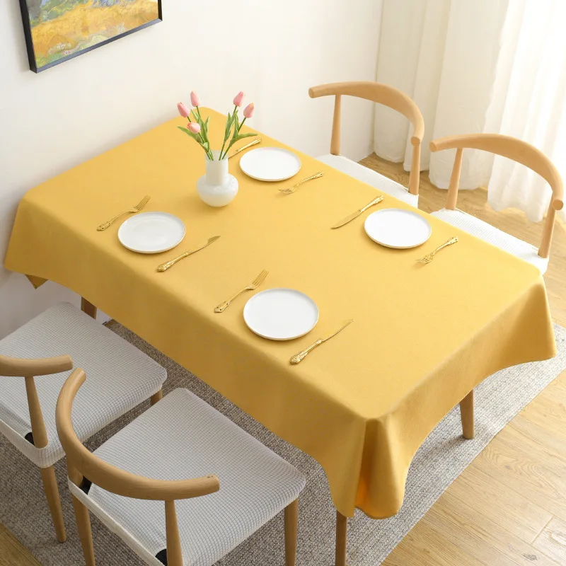 

Home Pure Color Waterproof Rectangular Desk Table Table Cloth Tea Table Cloth Japanese Table Mat Round Tablecloth Picnic Blanket
