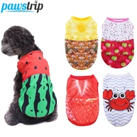 pawstrip fruit dog vest summer dog clothes chihuahua puppy shirt clothing teacup puppy clothes dog t shirt for dogs cats vest