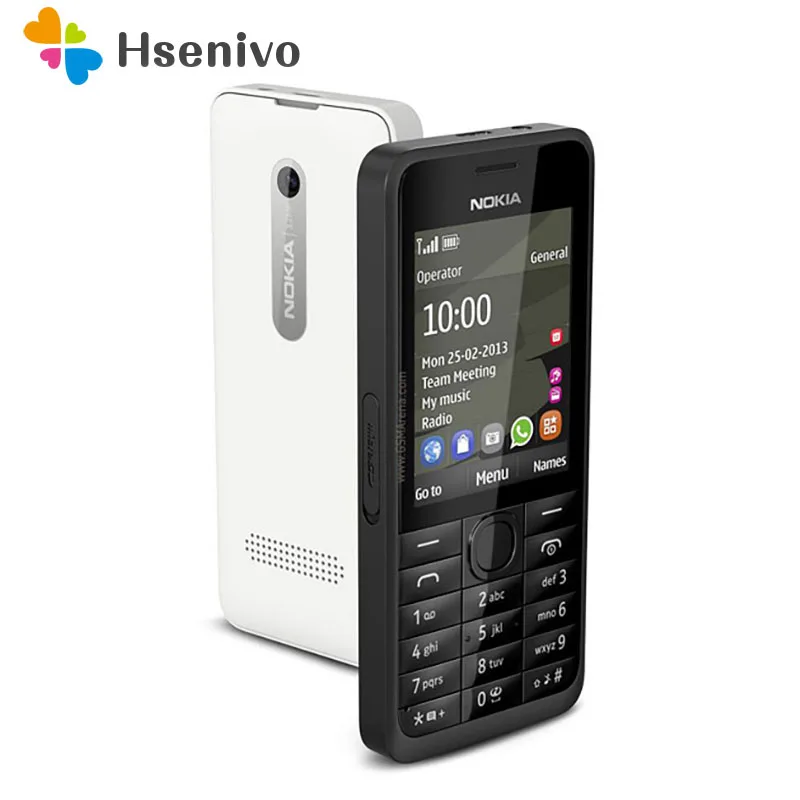 nokia 301 refurbished original nokia 301 original gsm 2 4dual sim cards 3 2mp mobile phone refurbished free global shipping