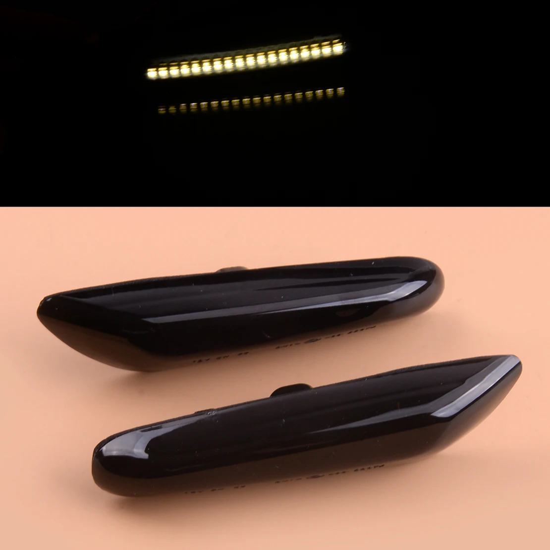 

1 пара, передняя белая блестящая фотосессия 63137253326, подходит для BMW E46, E60, E61, E81, E83, E87, E88, E90, E91, E92, 63137253325