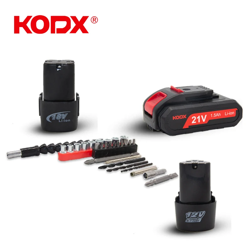 Аккумуляторная дрель KODX 12 В 18 в 21 электрическая отвертка настройки крутящего