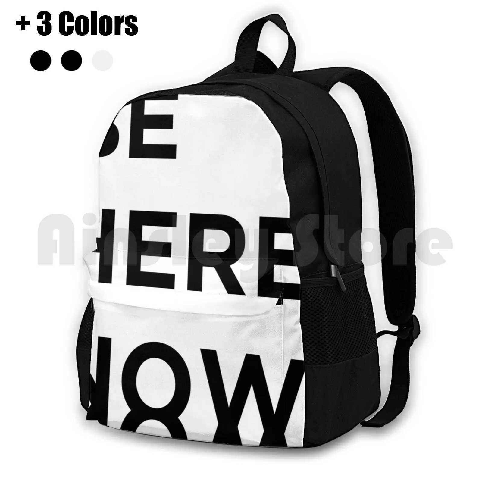 

Be Here Now Outdoor Hiking Backpack Waterproof Camping Travel Liam Gallagher Madferit Graphic Live Forever Nineties Liam