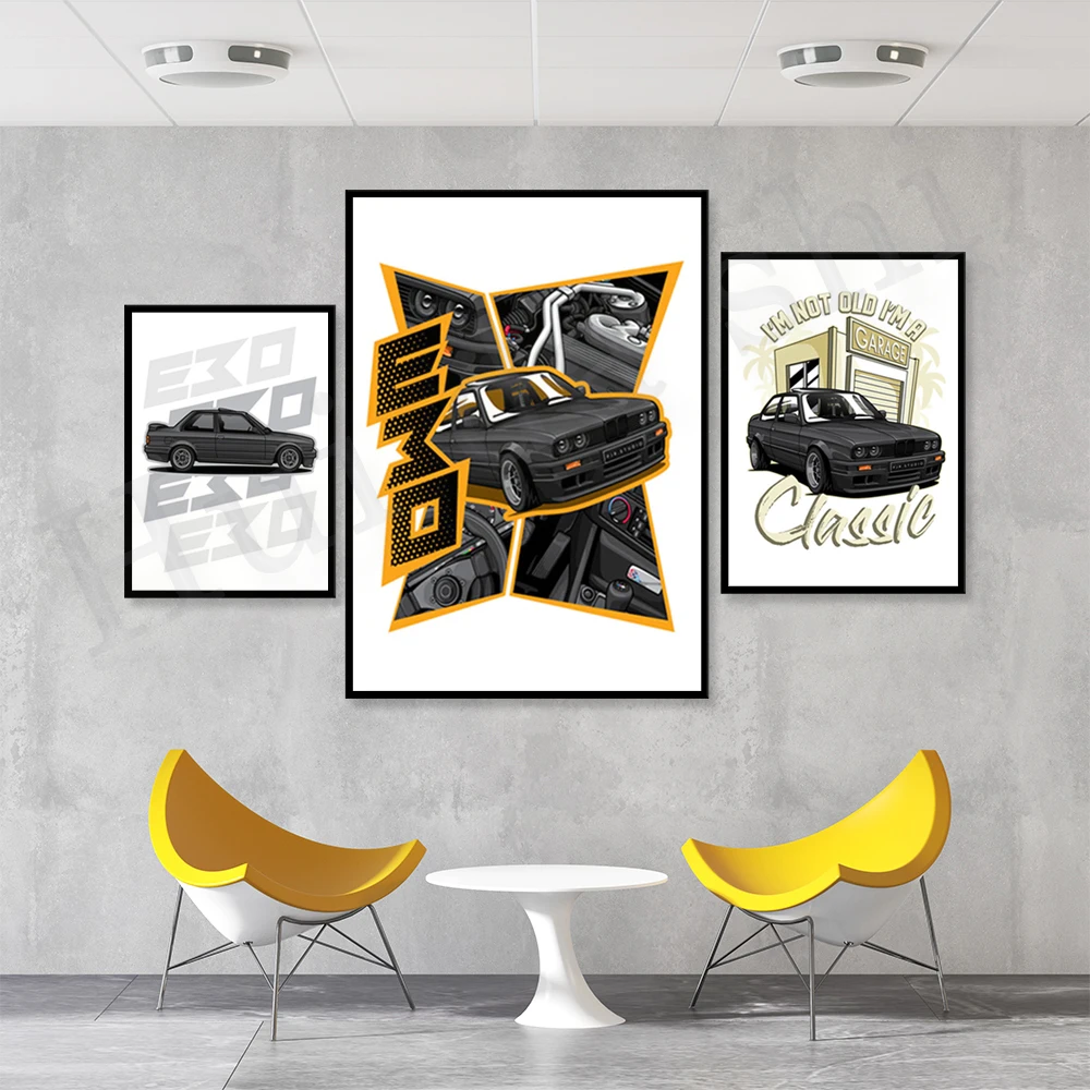 

High Quality Poster | BMW M3 E30 | racing poster, car poster, for car guys, best gift, car art, wall art, wall decor, car lover
