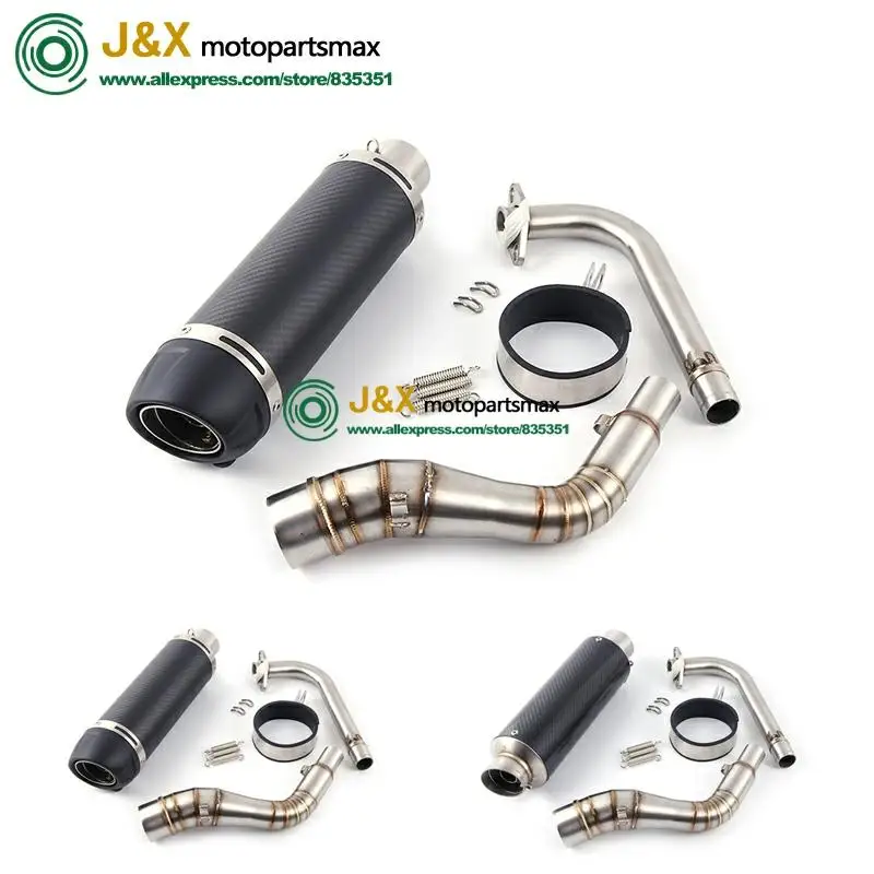 

NMAX155 Motorcycle Exhaust muffler Slip On Full System contact middle pipe + exhaust For YAMAHA NMAX 155 NMAX 125 N MAX155