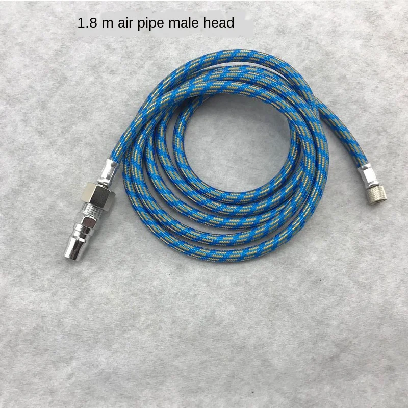 

180CM Braided Spray Gun Compressor Air Hose Airbrush Braided Tube 1/8" BSP Adapter Fitting Compressor Air Pump Air Pipe Adapter