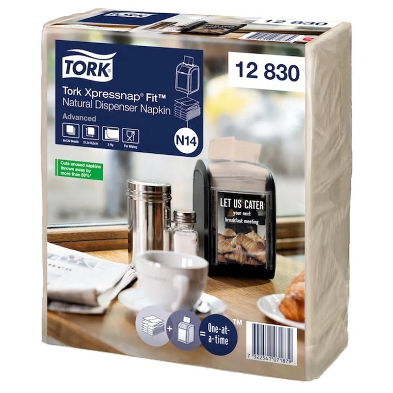 Салфетки бумажные диспенсерные Tork &quotXPN Fit&quot 2-х слойн. крафт 1 пачка по 120л | Дом и