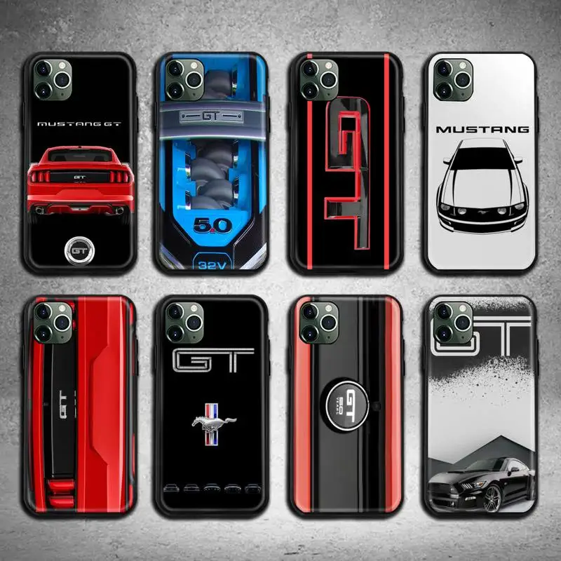

Ford Brand Mustang GT Phone Case for iphone 12 pro max mini 11 pro XS MAX 8 7 6 6S Plus X 5S SE 2020 XR case