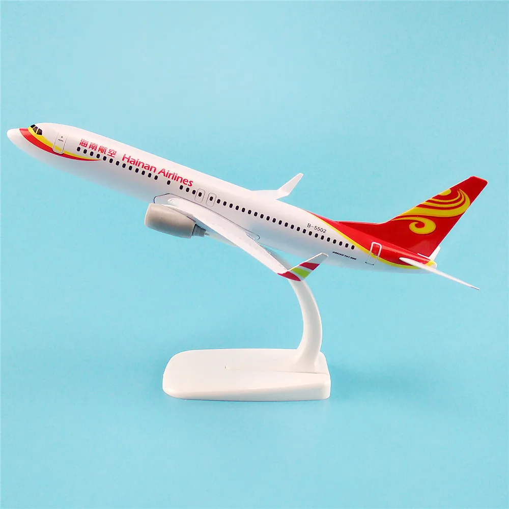 

20cm Metal Air China HaiNan Airlines Plane Model Boeing 737 B737 800 Airways Airplane Model Aircraft Mode