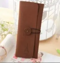 Чехол для карандашей косметичка унисекс кожзам кошелек ключей сумка Холщовая