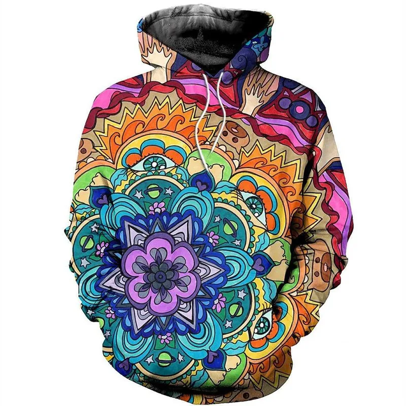 

New 3D printing miniature Datura shirt zipper Hoodie casual shirt