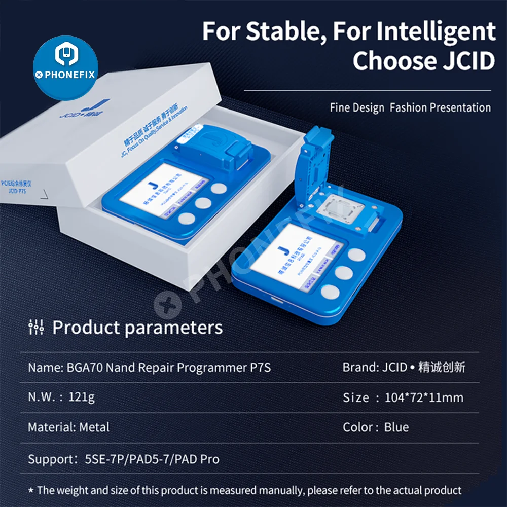 JC Pro1000S JCID P7S BGA70 NAND программатор для iPhone 5SE 6G 6plus 7G 7plus iPad5 iPad6 iPad 7 Pro ремонт прошивки -