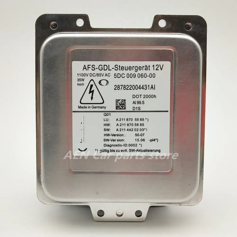 D1S ксенон HID фара балласт для OEM AFS-GDL Mercedes Benz W211 E320 E350 E550 E63 A2118705585