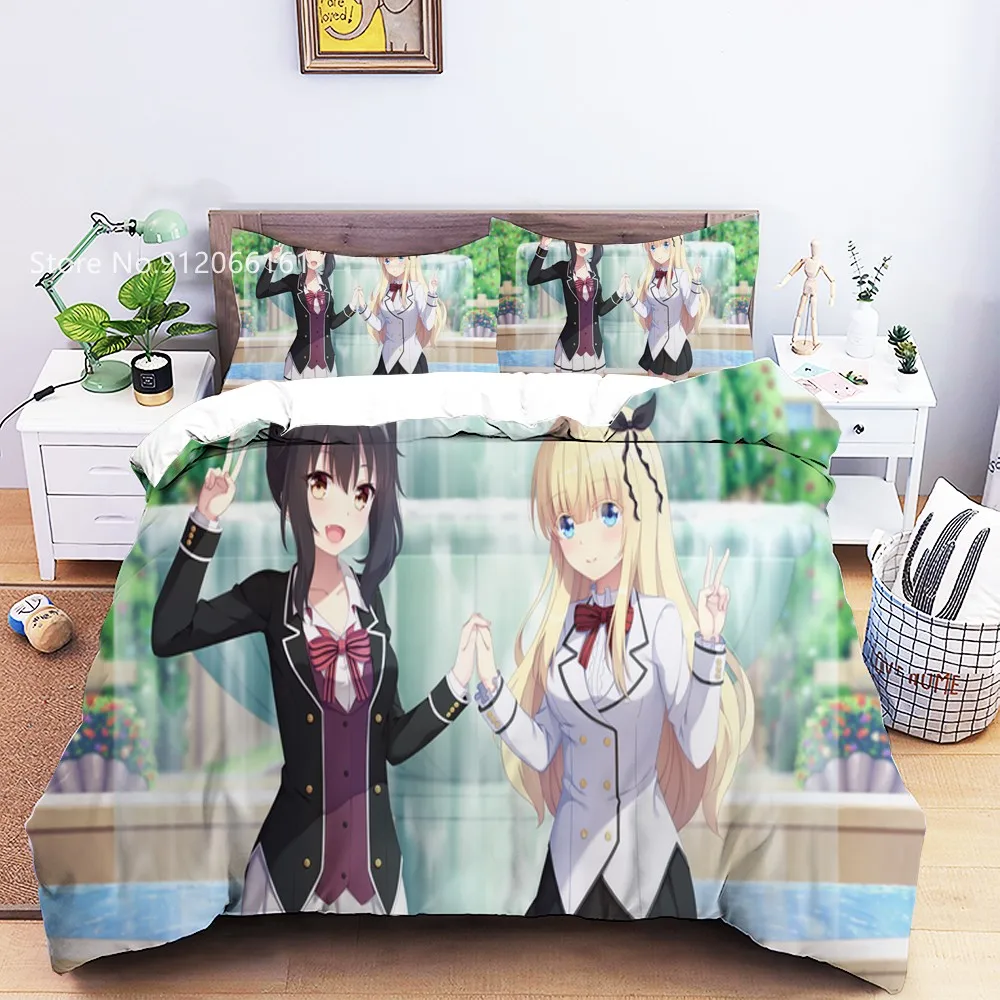 

Boarding School Juliet Bedding Set Japan Cartoon Anime Duvet Cover For Kids Children Bed Quilt Cover Comfortable Bedspread Decor
