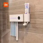 Ультрафиолетовый держатель для зубных щеток Xiaomi Mijia UVC, настенный держатель для диспенсера зубной пасты, аксессуары для ванной комнаты