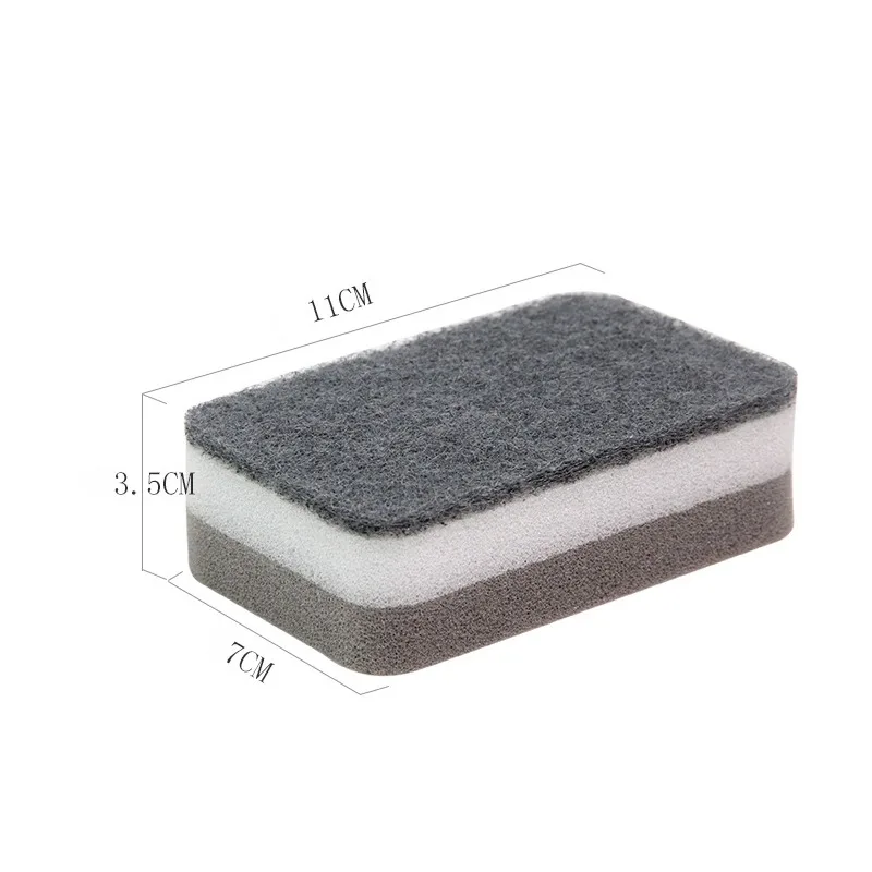 

1/5pcs Home Double-sided Cleaning Sponge Scouring Pad Cleaning Sponges Household Cleaning Tool Cocina Accesorio Dropshipping Hot