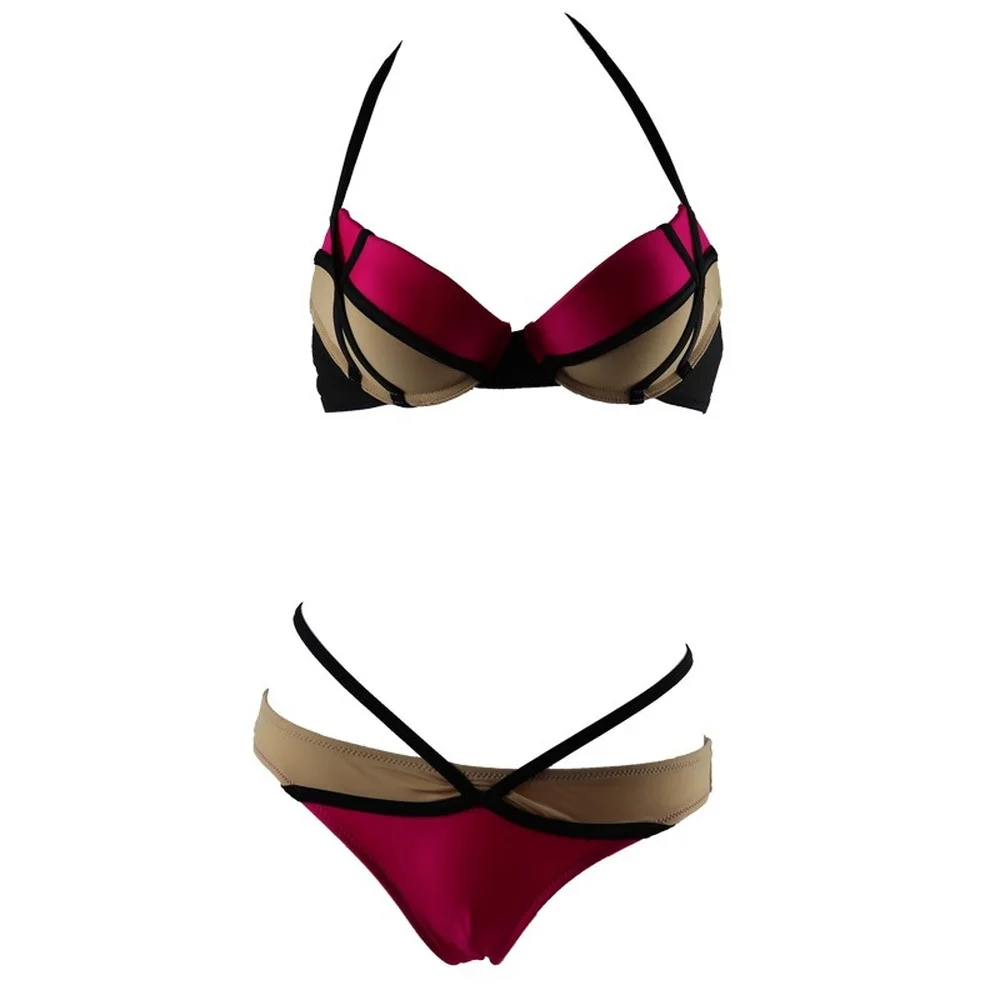 

New Sexy Bikini 2021 Solid Swimsuit Women Swimwear Push Up Bikini Set Brazilian Bathing Suit Summer Beach Wear Swimming Suit XL