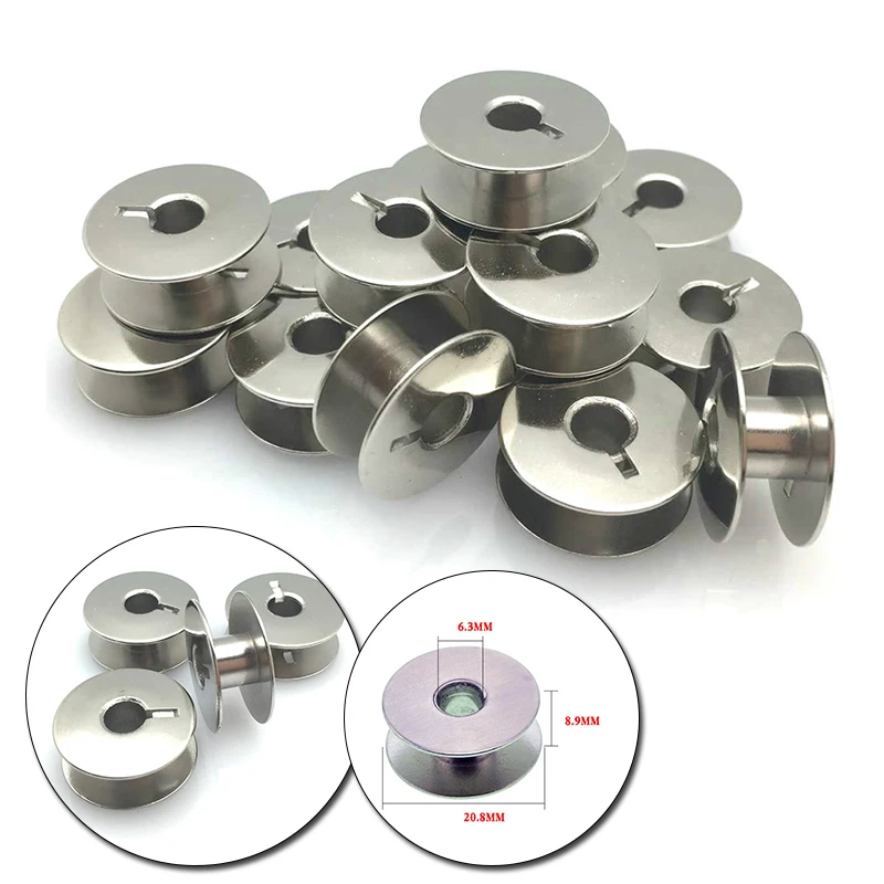 5pcs Sewing Machine Parts Metal Bobbin Shuttle &quotL&quot Bobbins fit Singer Brother Janome Bernina | Tools &amp Accessory