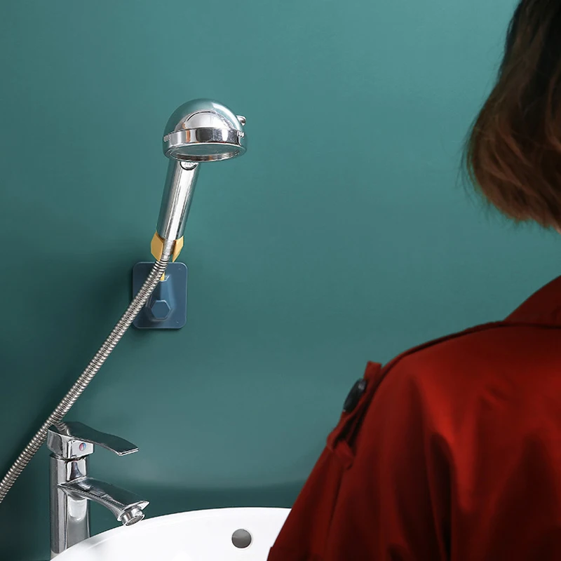 

Adsorption-free perforation-free universal adjustable shower bracket can be rotated, suitable for bathroom and home furnishing