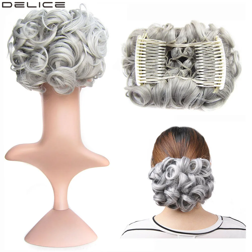 Большой гребень клип в вьющихся волос кусок шиньон свадебное украшение для