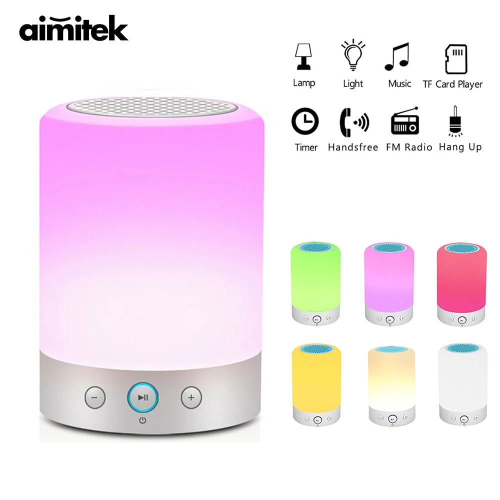 L7 умный светильник Портативный Bluetooth Динамик Беспроводной стерео сенсорный
