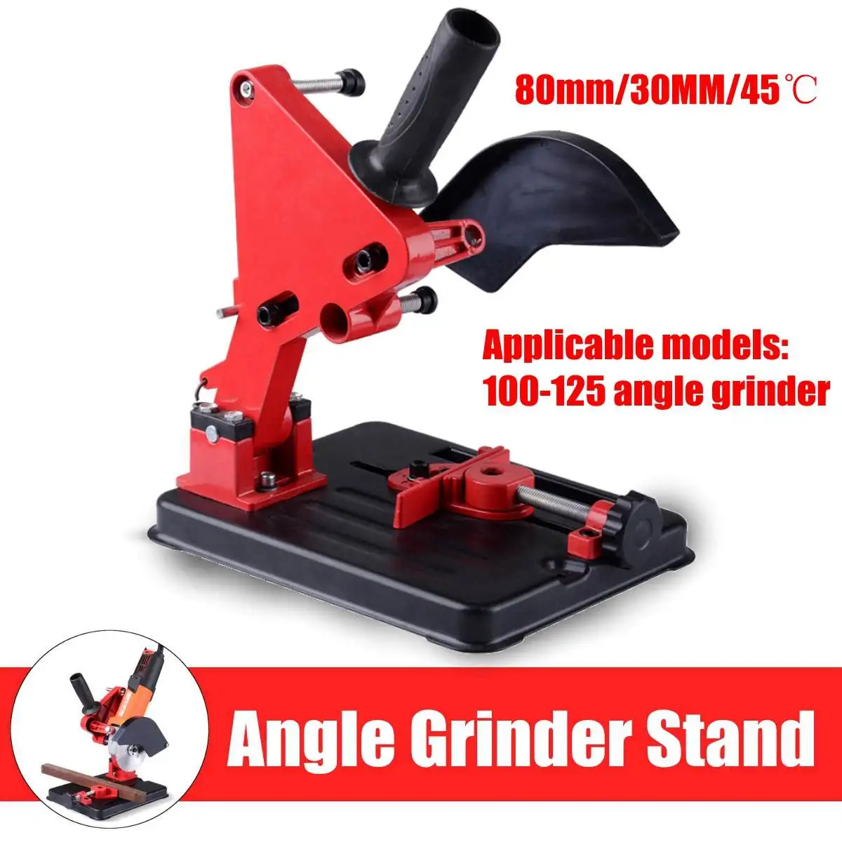 For 100-125 Cutter Angle Grinder Wood Power Tool Accessory Stand Iron Base Bracket Holder Support | Инструменты