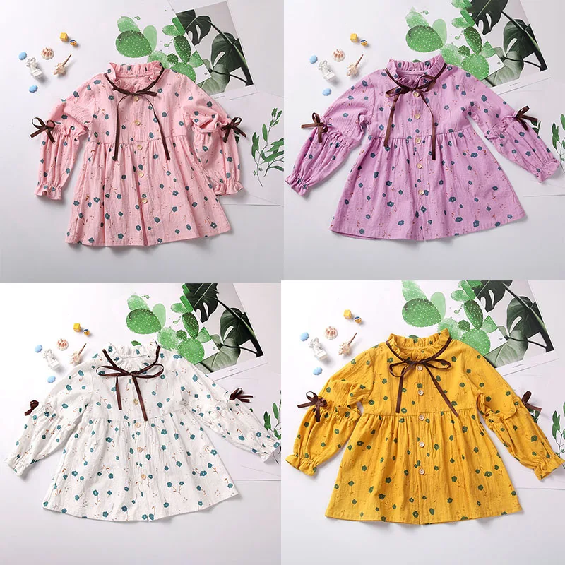 Детское платье для девочек принцессы малышей зимние платья От 1 до 5 лет 2020| |